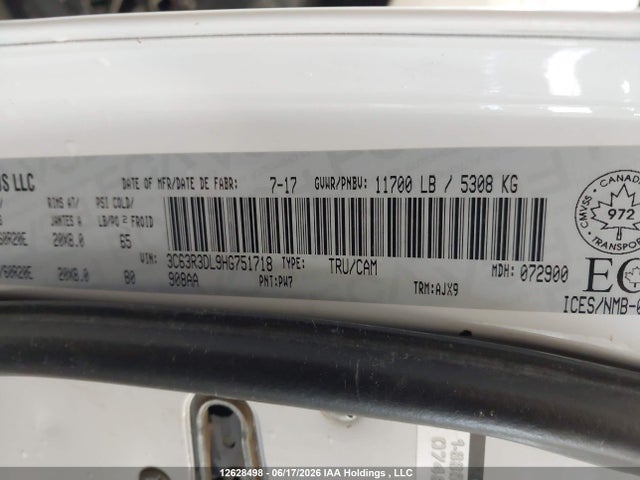 RAM 3500 Slt 2017 3C63R3DL9HG751718 Image 9