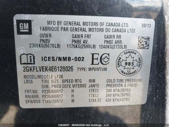 GMC Terrain Sle 2014 2GKFLVEK4E6128026 Image 19