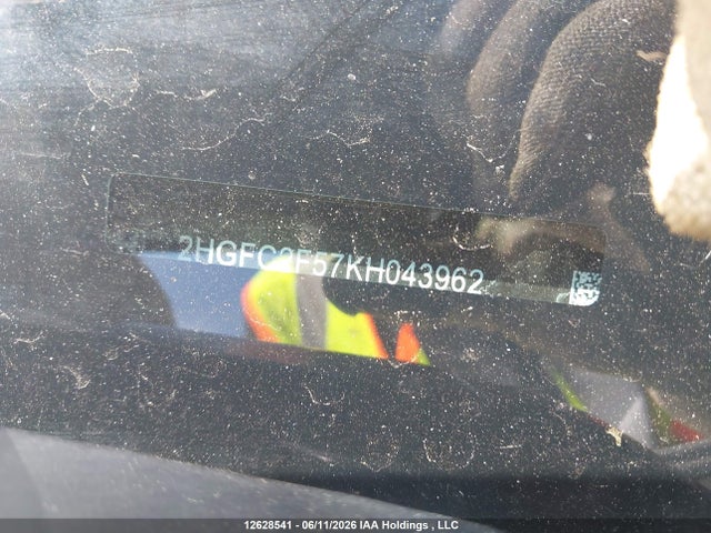 Aukcja sprzedaży 2019 Honda Civic, vin: 2HGFC2F57KH043962, numer aukcji: 12628541