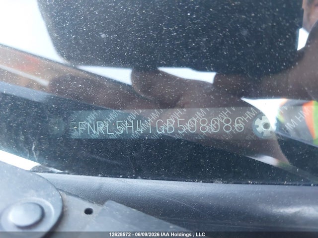 Продаж на аукціоні авто 2016 Honda Odyssey, vin: 5FNRL5H41GB508086, номер лоту: 12628572
