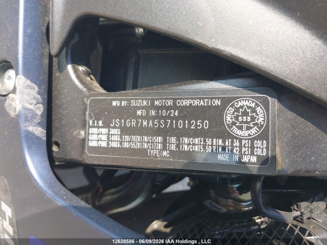 JS1GR7MA5S7101250 Suzuki GSX-R750