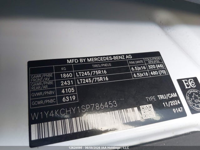 W1Y4KCHY1SP786453 Mercedes-Benz Sprinter 2500