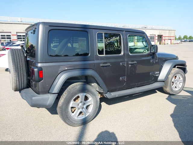 12628603 :رقم المزاد ، 1C4HJXDNXJW220341 vin ، 2018 Jeep Wrangler Unlimited Sport مزاد بيع