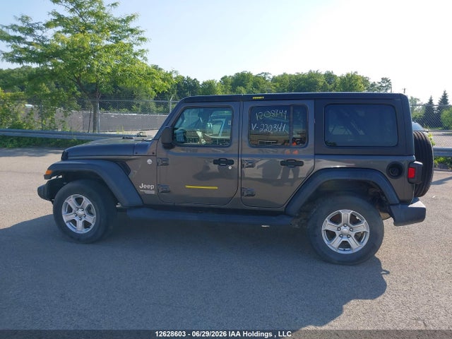 12628603 :رقم المزاد ، 1C4HJXDNXJW220341 vin ، 2018 Jeep Wrangler Unlimited Sport مزاد بيع