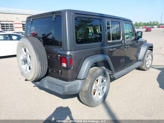 12628603 :رقم المزاد ، 1C4HJXDNXJW220341 vin ، 2018 Jeep Wrangler Unlimited Sport مزاد بيع