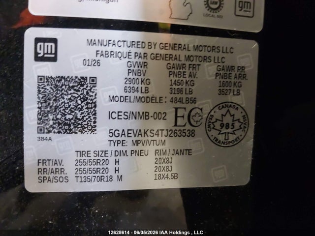 Buick Enclave Preferred 2026 5GAEVAKS4TJ263538 Image 9