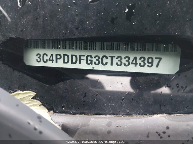 12624272 :رقم المزاد ، 3C4PDDFG3CT334397 vin ، 2012 Dodge Journey R/t مزاد بيع
