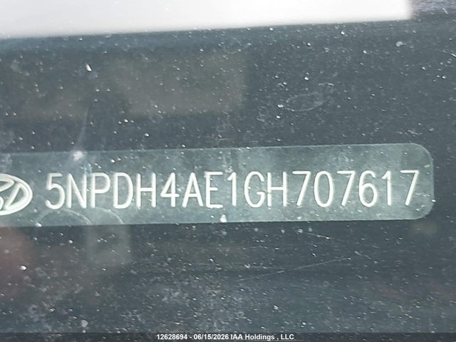 5NPDH4AE1GH707617 Hyundai Elantra Se/sport/limited