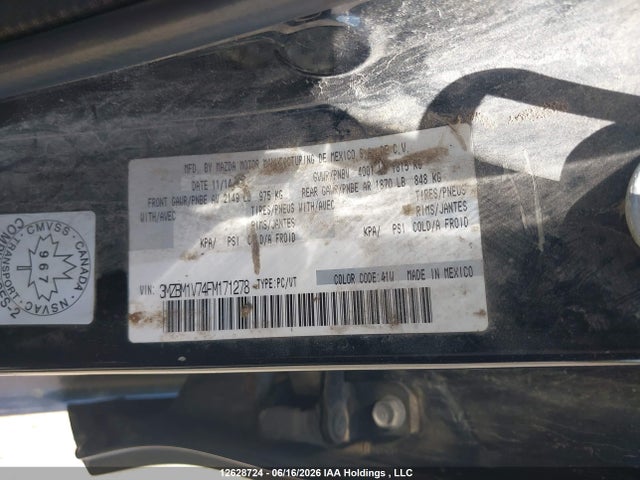 Mazda 3 TOURING 2015 3MZBM1V74FM171278 Image 9