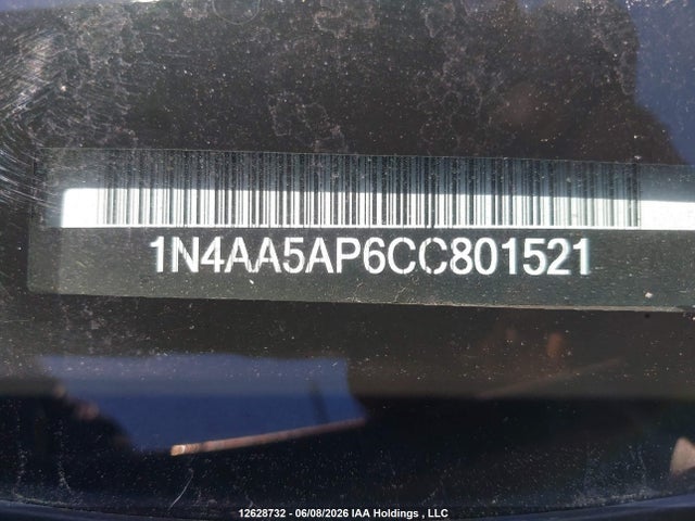 Продаж на аукціоні авто 2012 Nissan Maxima S/sv, vin: 1N4AA5AP6CC801521, номер лоту: 12628732