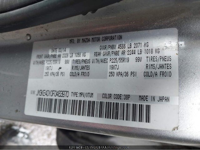 2015 Mazda Cx-5 Gt მანქანა იყიდება აუქციონზე, vin: JM3KE4DY0F0463970, აუქციონის ნომერი: 12628734