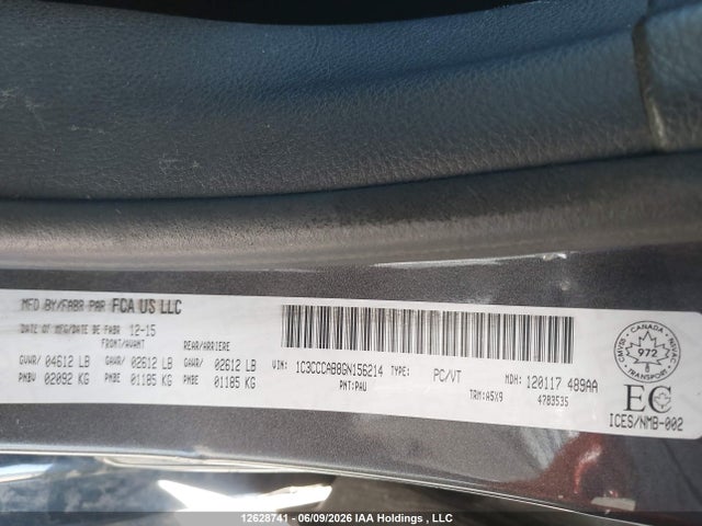 Chrysler 200 2016 1C3CCCAB8GN156214 Image 18