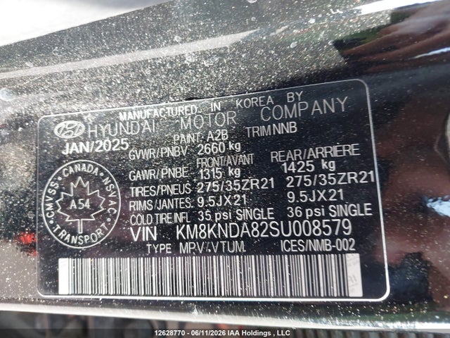 12628770 :رقم المزاد ، KM8KNDA82SU008579 vin ، 2025 Hyundai Ioniq 5 N Awd مزاد بيع