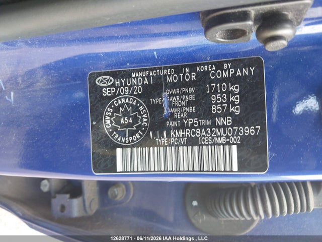 KMHRC8A32MU073967 Hyundai Venue Preferred