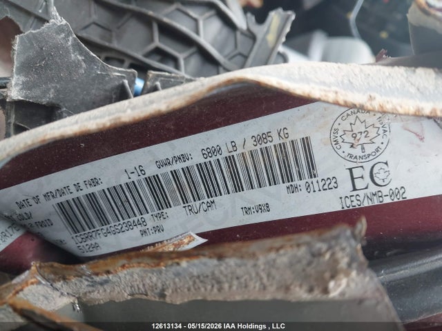 12613134 :رقم المزاد ، 1C6RR7FG4GS238448 vin ، 2016 Ram 1500 St مزاد بيع