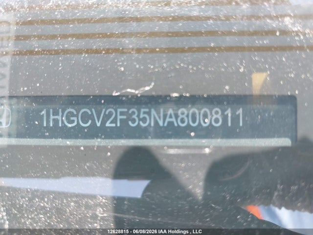 12628815 :رقم المزاد ، 1HGCV2F35NA800811 vin ، 2022 Honda Accord Sport مزاد بيع