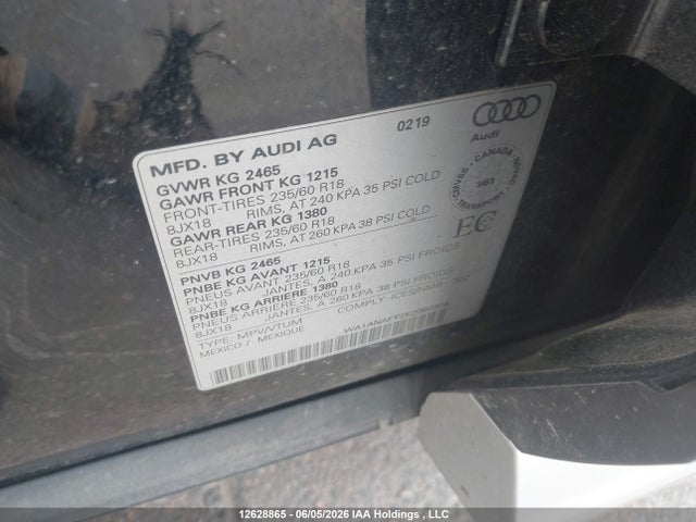 WA1ANAFY2K2060324 Audi Q5 45 Komfort