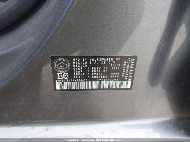 3VWE57BU2KM270473 Volkswagen JETTA SEL