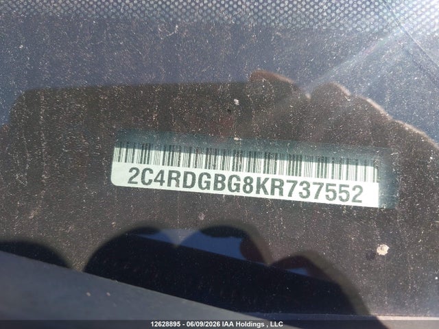Aukcja sprzedaży 2019 Dodge Grand Caravan Cvp/sxt, vin: 2C4RDGBG8KR737552, numer aukcji: 12628895