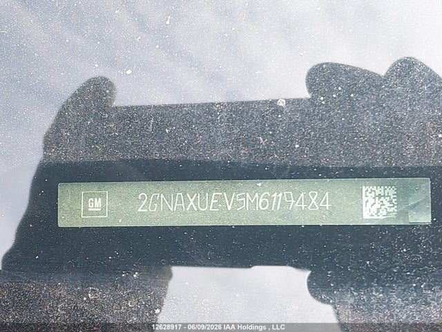 Продаж на аукціоні авто 2021 Chevrolet Equinox Lt, vin: 2GNAXUEV5M6119484, номер лоту: 12628917
