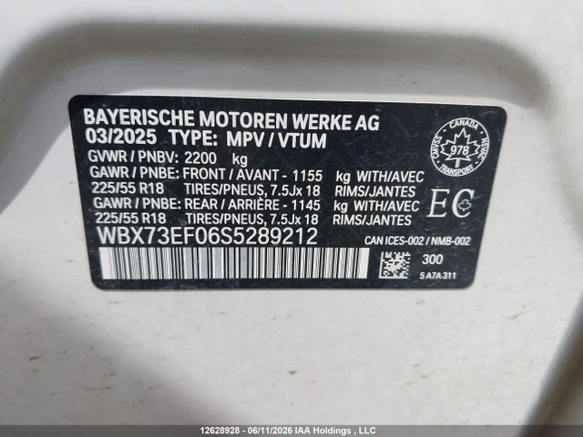 Продажа на аукционе авто 2025 Bmw X1 Xdrive28i, vin: WBX73EF06S5289212, номер лота: 12628928