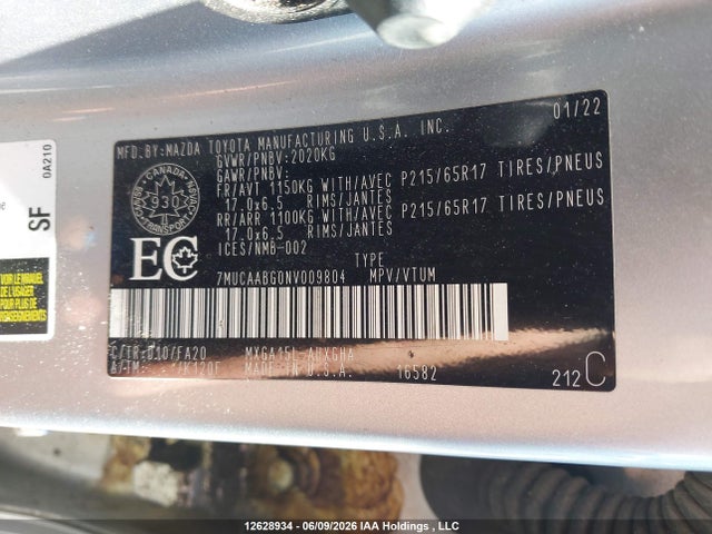 7MUCAABG0NV009804 Toyota Corolla Cross Le
