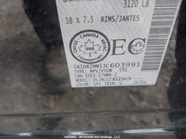 Nissan Pathfinder 2018 5N1DR2MM5JC603991 Image 19