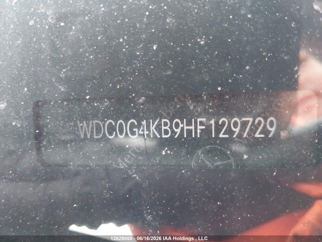 Продажа на аукционе авто 2017 Mercedes-benz Glc 300 4matic, vin: WDC0G4KB9HF129729, номер лота: 12629000