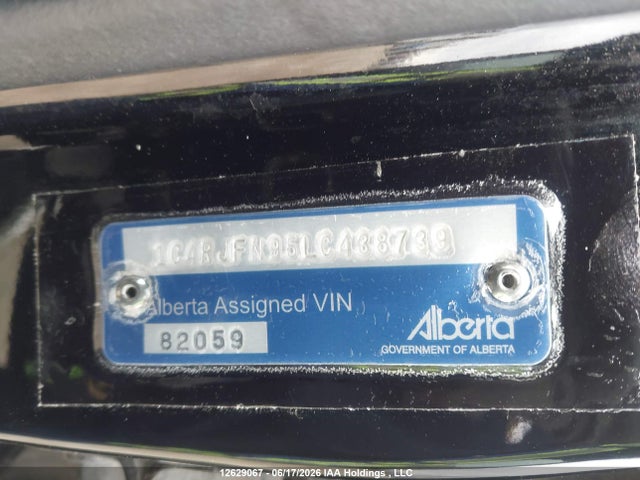 12629067 :رقم المزاد ، 1C4RJFN95LC438739 vin ، 2020 Jeep Grand Cherokee Trackhawk مزاد بيع