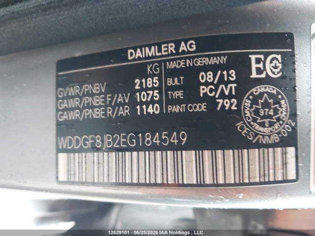 2014 Mercedes-benz C 350 4matic მანქანა იყიდება აუქციონზე, vin: WDDGF8JB2EG184549, აუქციონის ნომერი: 12629101