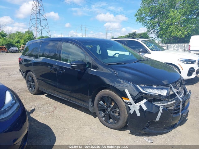 2023 Honda Odyssey Black Edition მანქანა იყიდება აუქციონზე, vin: 5FNRL6H01PB502095, აუქციონის ნომერი: 12629113