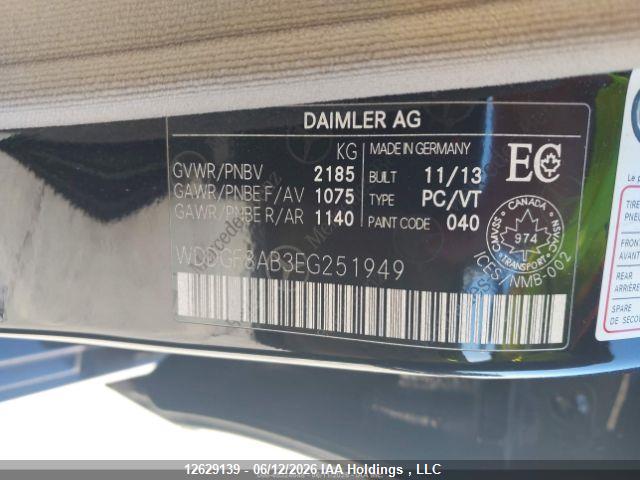 Aukcja sprzedaży 2014 Mercedes-benz C 300 4mati, vin: WDDGF8AB3EG251949, numer aukcji: 12629139