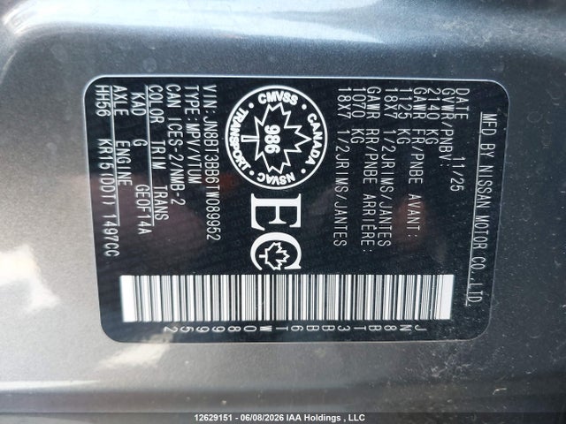 Nissan ROGUE SV 2026 JN8BT3BB6TW089952 Image 19
