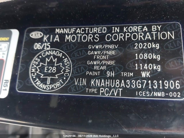 KIA Rondo 2016 KNAHU8A33G7131906 Image 9