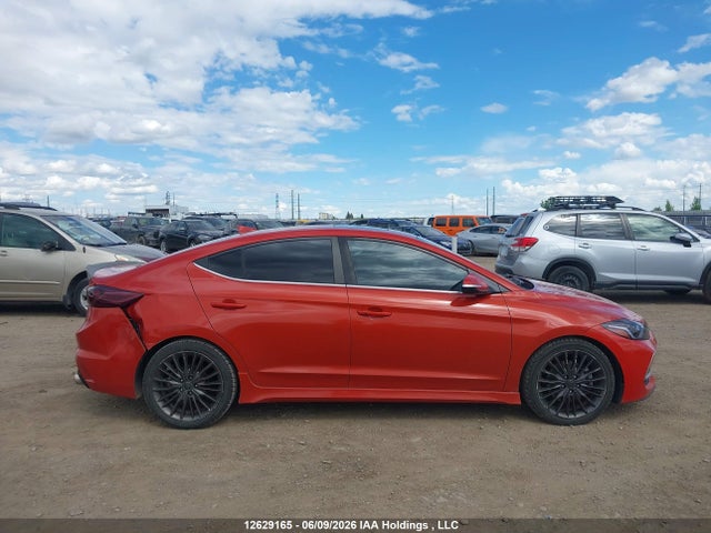 12629165 :رقم المزاد ، KMHD04LB3JU514839 vin ، 2018 Hyundai Elantra Sport مزاد بيع