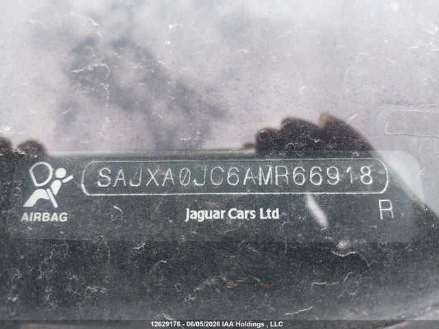 12629176 :رقم المزاد ، SAJXA0JC6AMR66918 vin ، 2010 Jaguar Xf مزاد بيع