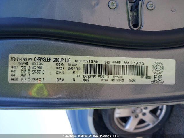 2010 Dodge Journey Sxt მანქანა იყიდება აუქციონზე, vin: 3D4PG5FV8AT122526, აუქციონის ნომერი: 12629203