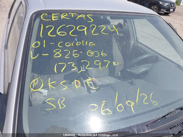 Aukcja sprzedaży 2001 Toyota Corolla Ce/le/s, vin: 2T1BR12E11C826036, numer aukcji: 12629224
