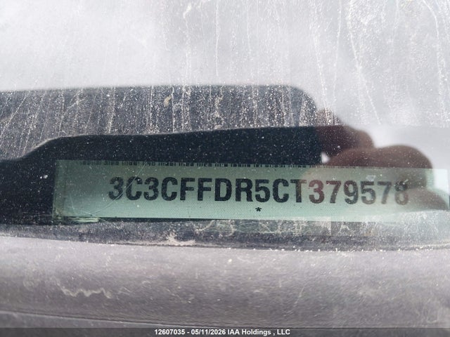2012 Fiat 500c Pop მანქანა იყიდება აუქციონზე, vin: 3C3CFFDR5CT379578, აუქციონის ნომერი: 12607035