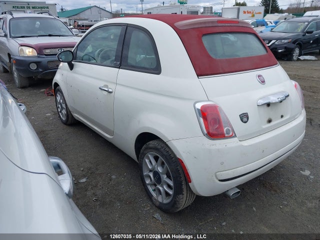 2012 Fiat 500c Pop მანქანა იყიდება აუქციონზე, vin: 3C3CFFDR5CT379578, აუქციონის ნომერი: 12607035