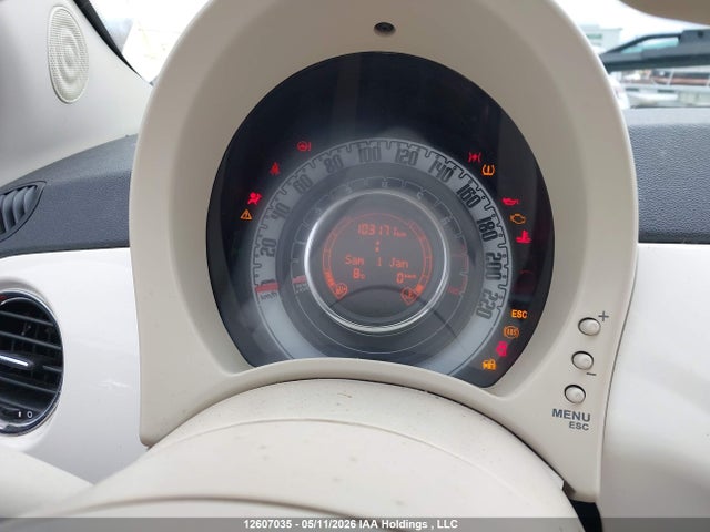 2012 Fiat 500c Pop მანქანა იყიდება აუქციონზე, vin: 3C3CFFDR5CT379578, აუქციონის ნომერი: 12607035