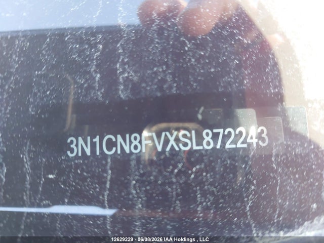Aukcja sprzedaży 2025 Nissan Versa Sr, vin: 3N1CN8FVXSL872243, numer aukcji: 12629229