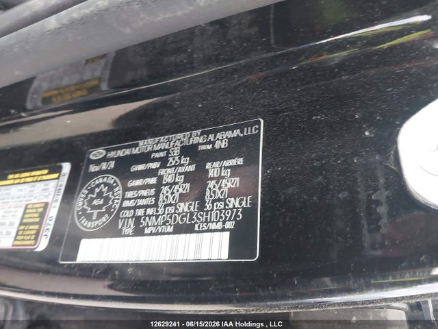 Продажа на аукционе авто 2025 Hyundai Santa Fe Calligraphy, vin: 5NMP5DGL3SH103973, номер лота: 12629241