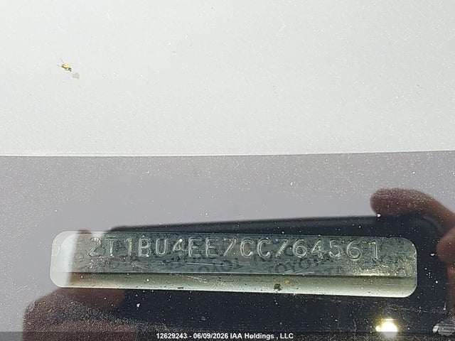Продаж на аукціоні авто 2012 Toyota Corolla Ce, vin: 2T1BU4EE7CC764561, номер лоту: 12629243