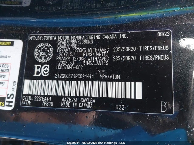 2T2GKCEZ1RC021441 Lexus Nx 350h 350h