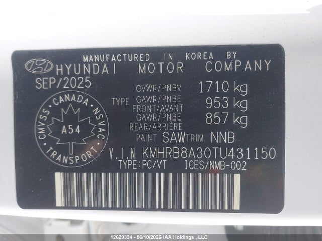 Hyundai Venue Se 2026 KMHRB8A30TU431150 Image 19