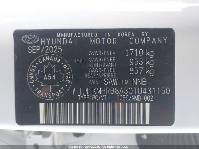 Hyundai Venue Se 2026 KMHRB8A30TU431150 Image 9