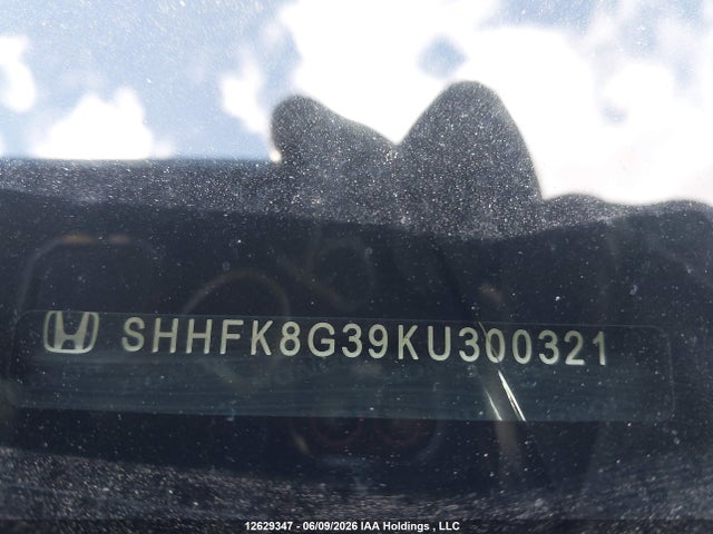 SHHFK8G39KU300321 Honda Civic Type-r