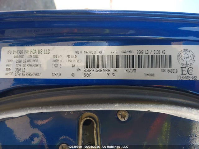 RAM 1500 St 2015 3C6RR7KT5FG640696 Image 18