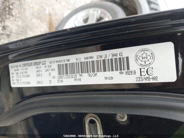Aukcja sprzedaży 2012 Ram 1500 Laramie, vin: 1C6RD7JT2CS132125, numer aukcji: 12624988